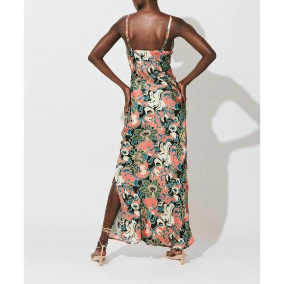 NEW CLEOBELLA cadence printed ankle dress in gypsy bloom L NWT - Picture 3 of 8